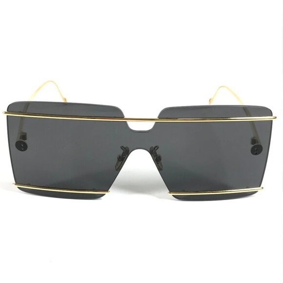 LOEWE LW40073U logo glasses eyewear sunglasses Plastic / Metal Black/Gold main image 5